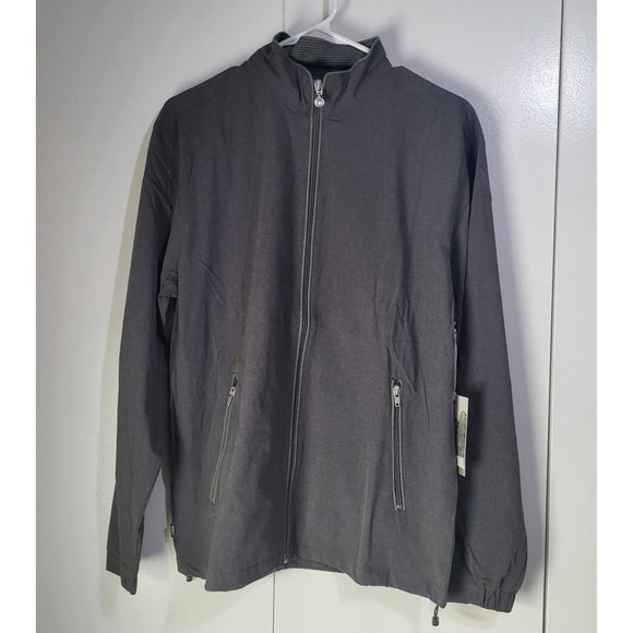 Linksoul Men's Small Black Morris Full-Zip Windbreaker Golf LS524 Athleisure - Picture 2 of 9